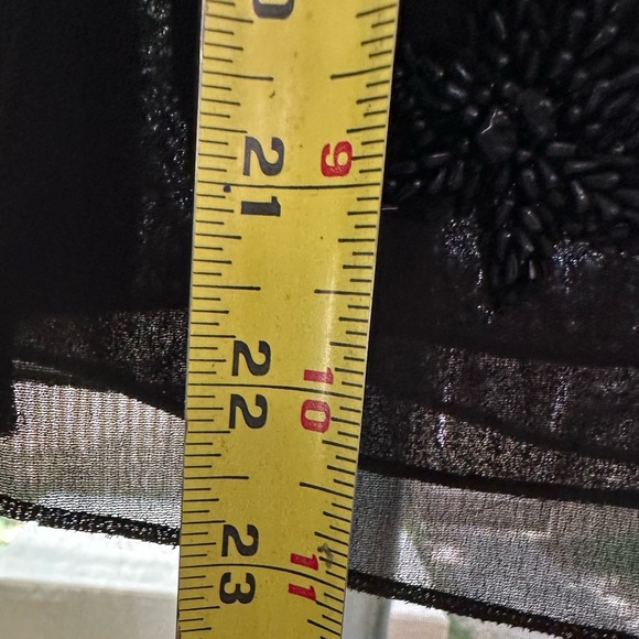 Ario NWT Black Paisley Beaded Embellished Lined Knee Length Skirt Large Holiday - Picture 12 of 16